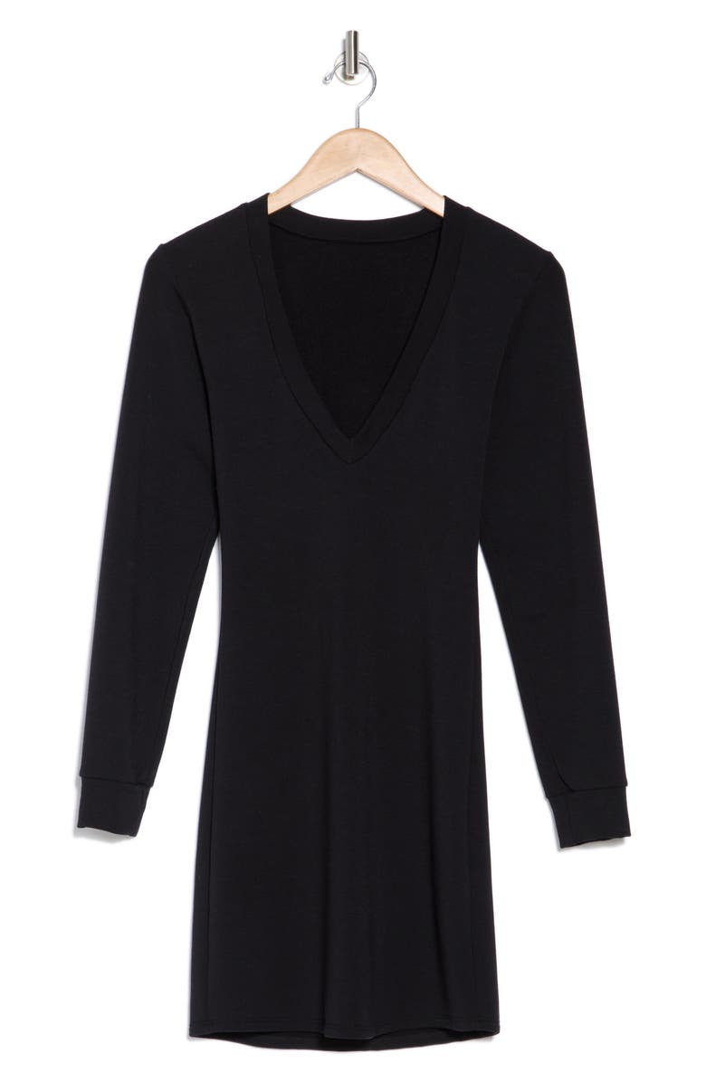 GO COUTURE V-Neck Long Sleeve Sweater Dress, Alternate, color, 
