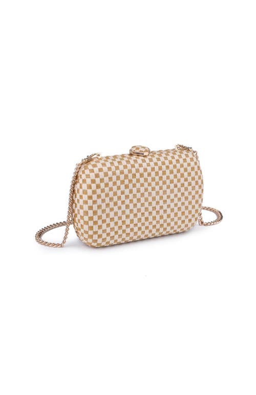 Moda Luxe Roxie Evening Bag In Natural Tan