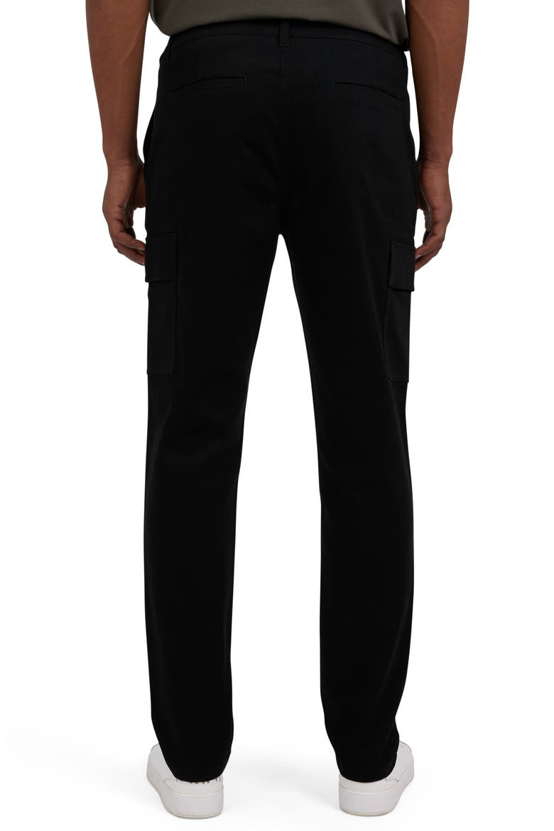 Powerstretch Flat Front Chino Pants, Alternate, color, BLACK