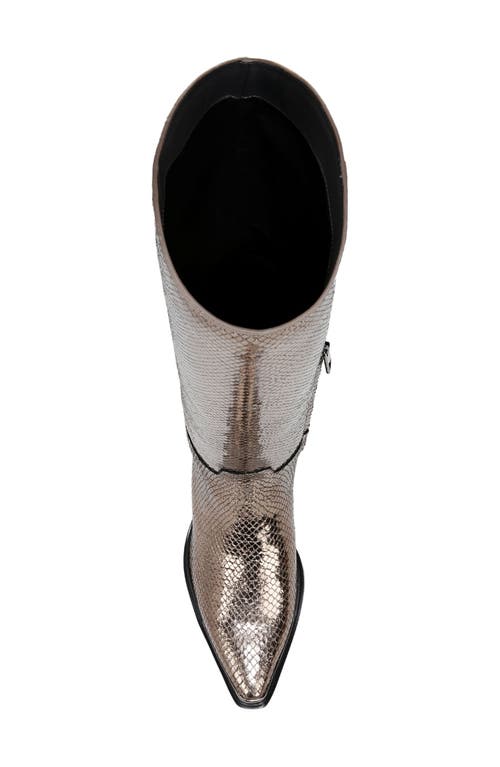 Franco Sarto Billie Knee High Western Boot In Gray