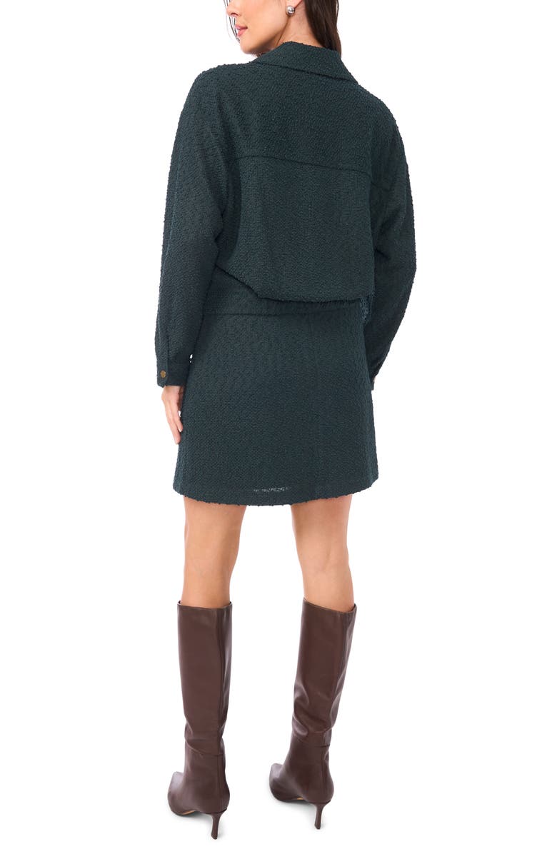 Vince Camuto Tweed Jacket, Alternate, color, Forest Night