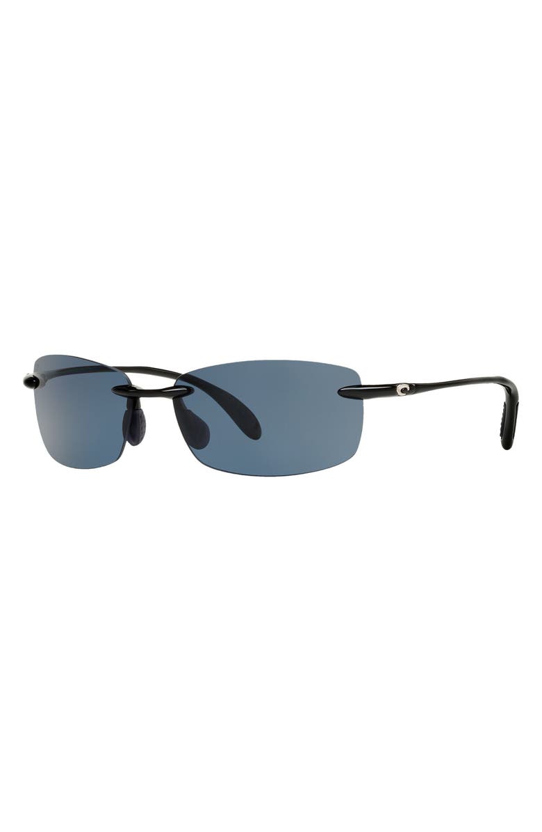 Costa Del Mar 60mm Polarized Sunglasses, Alternate, color, Black