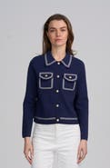 ELLE Collection Fine Gauge Western Cardigan