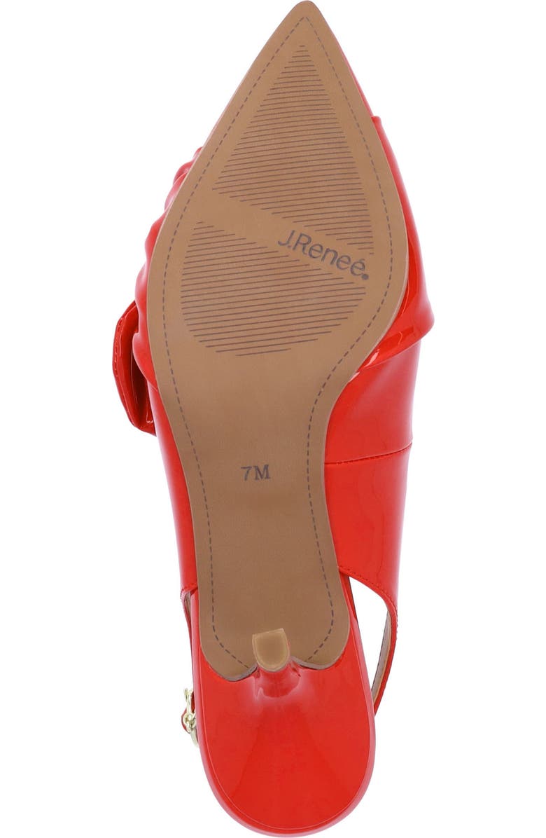 J. Reneé Lenore Pointed Toe Slingback Pump, Alternate, color, Red