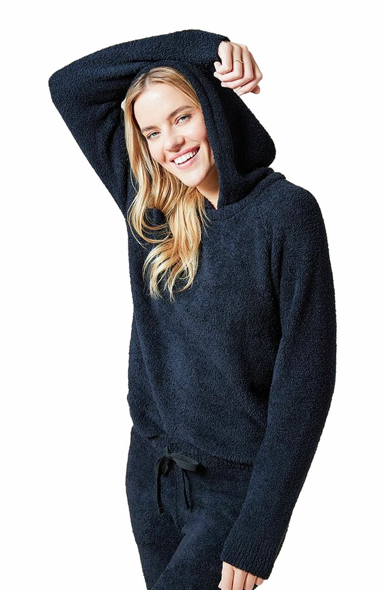 Softies Solid Marshmallow Hoodie and Jogger Lounge Set, Alternate, color, 