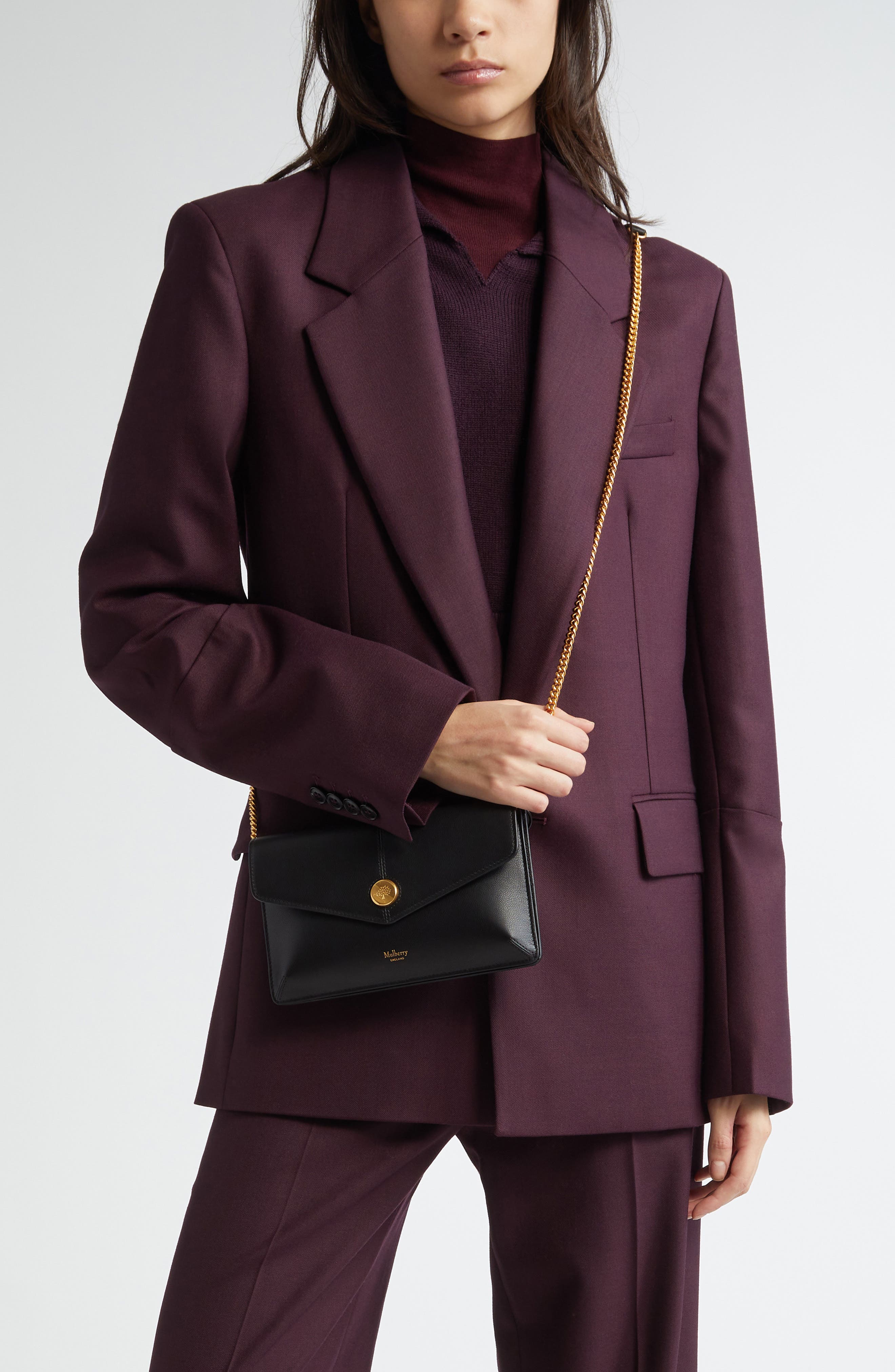 Mulberry Pochette on a Chain, Alternate, color, 