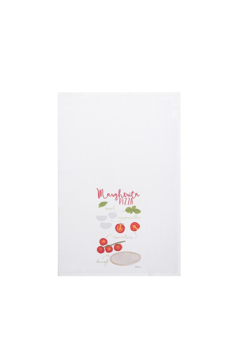 Pizza Caprese & Sangria Towel Set of 3, Alternate, color, red
