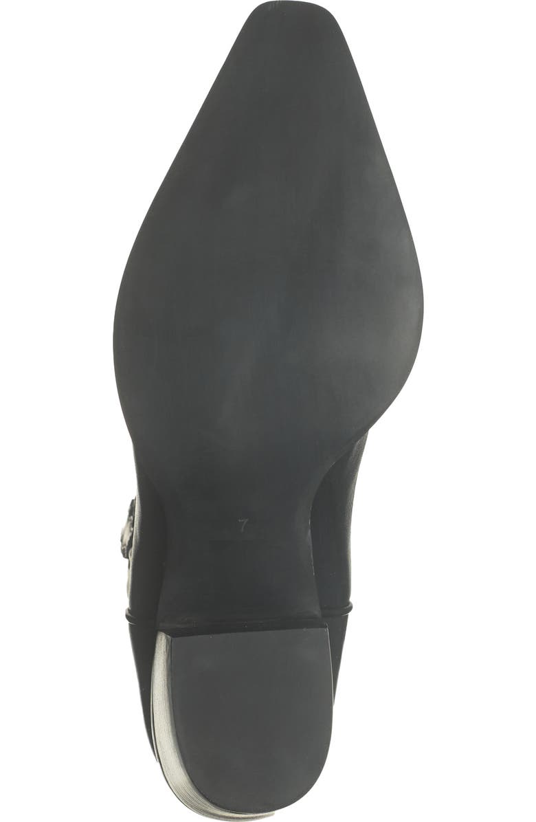 Jeffrey Campbell Floured Western Boot, Alternate, color, Black