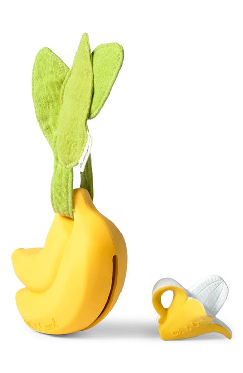 Ana Banana Teething Ring & Pacifier Set