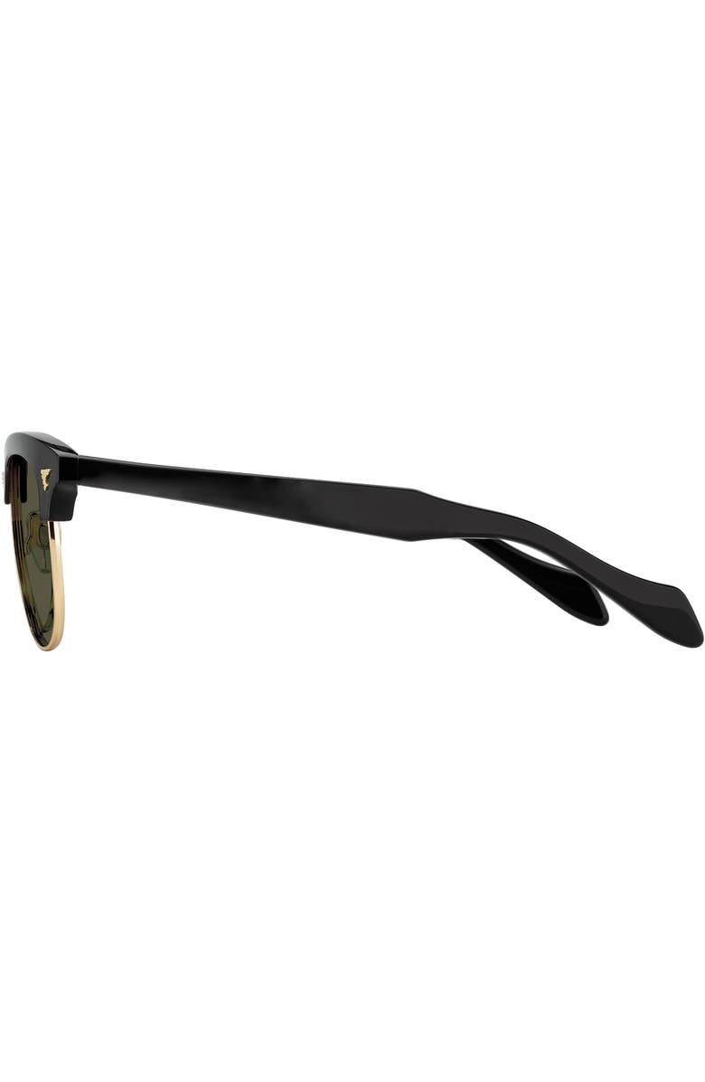 American Optical Sirmont 51mm Wayfarer Nylon Non Polarized, Alternate, color, Black Gold - Gnn