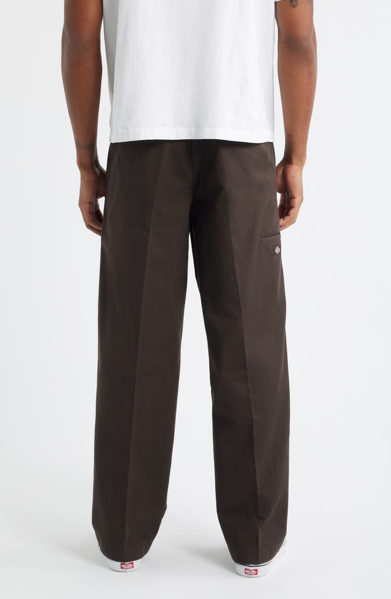 Dickies 248 Flat Front Cotton Work Pants, Alternate, color, Dark Brown