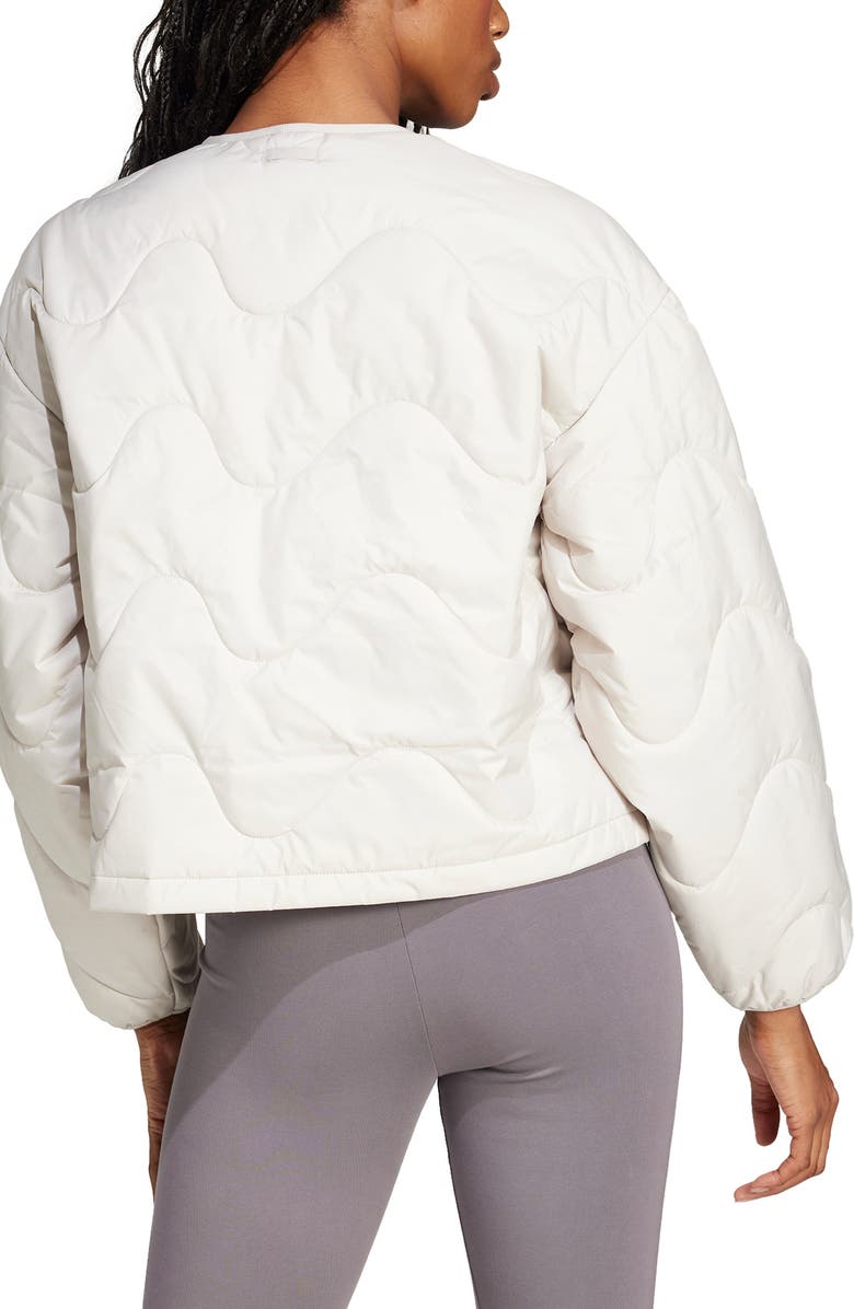 adidas Nuganic Water Repellent Insulated Jacket, Alternate, color, Wonder Alumina