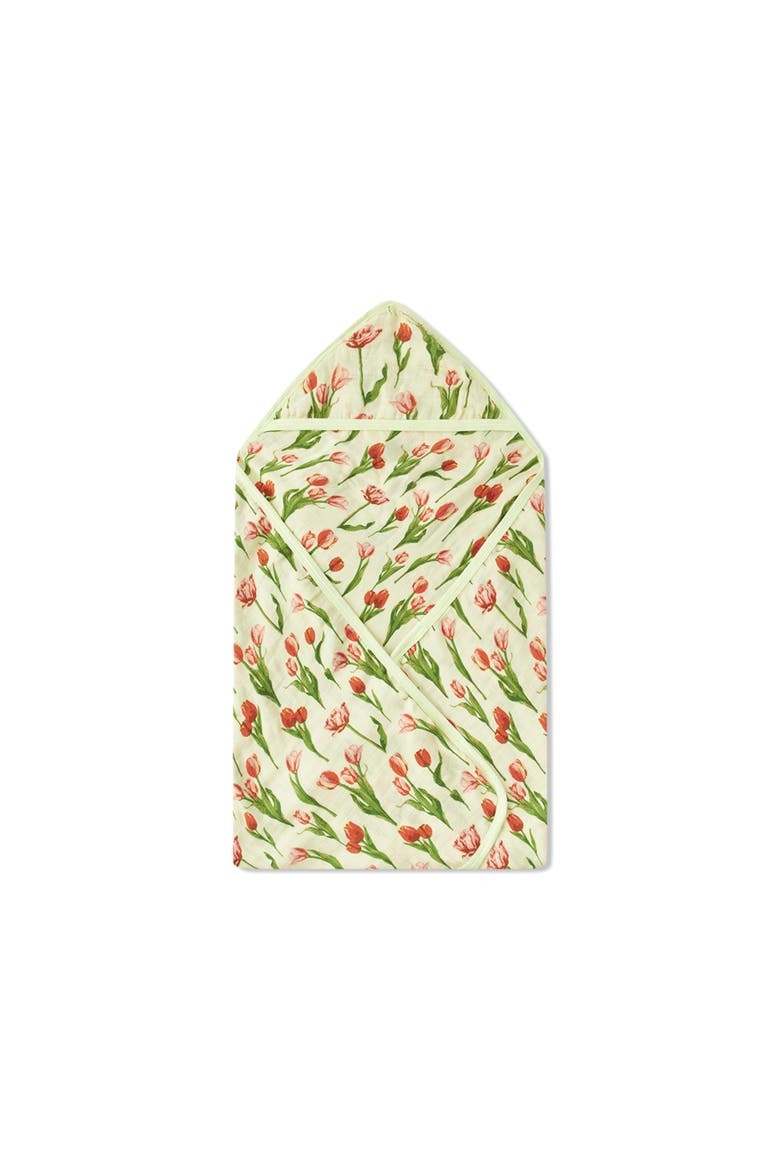 Hooded Swaddle, Main, color, Tulip