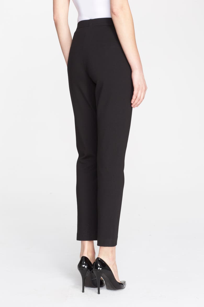 Collection Ponte Knit Ankle Pants, Alternate, color, CAVIAR