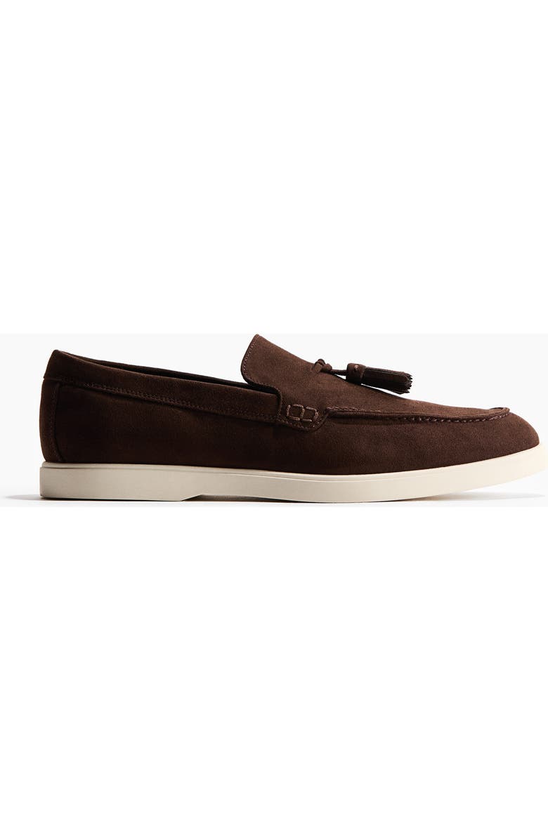 H&M Tasseled Loafers, Main, color, Dark Brown