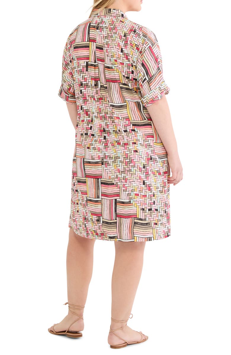 NIC+ZOE Devon Colorweave Shirtdress, Alternate, color, Pink Multi