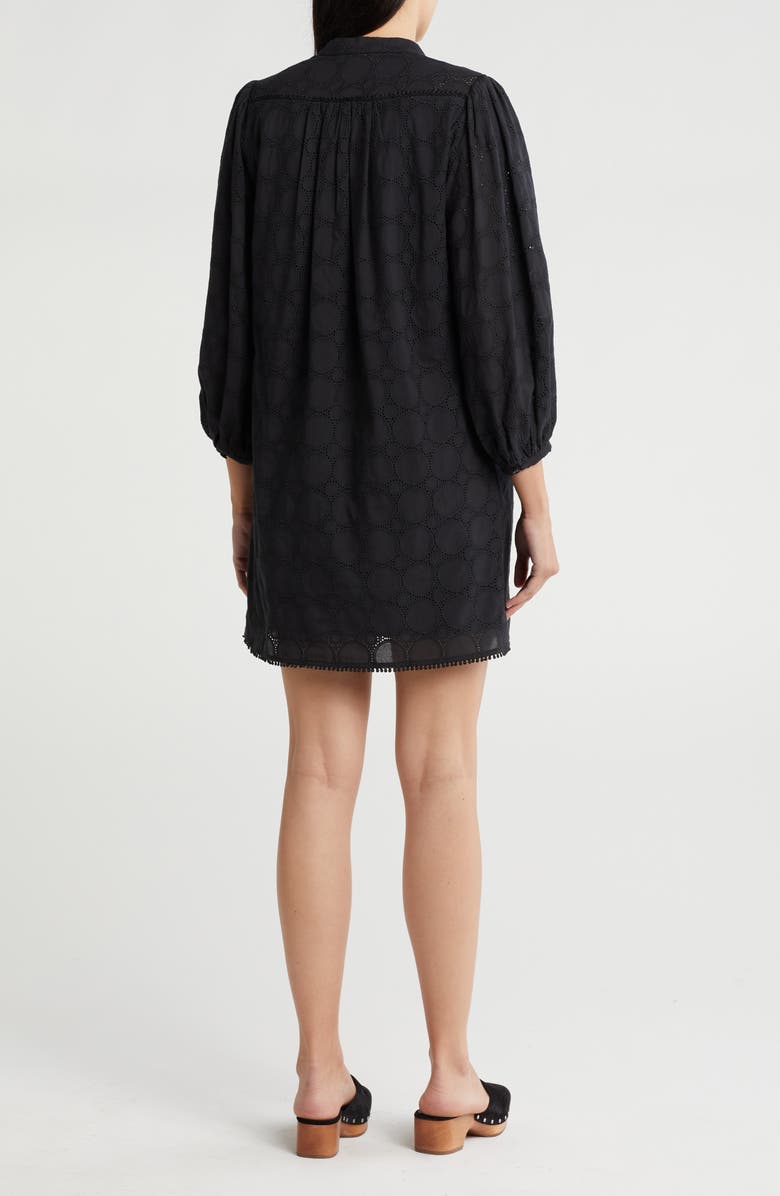 Joie Olive Eyelet Long Sleeve Shift Dress | Nordstromrack