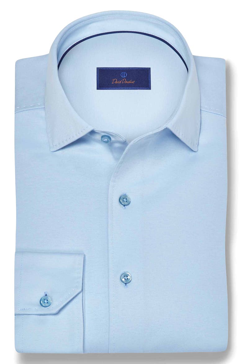 Cotton Knit Sport Shirt, Alternate, color, SKY