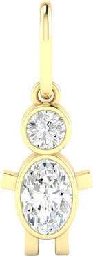 Everlee Boy Lab Diamond Charm Pendant in 14K