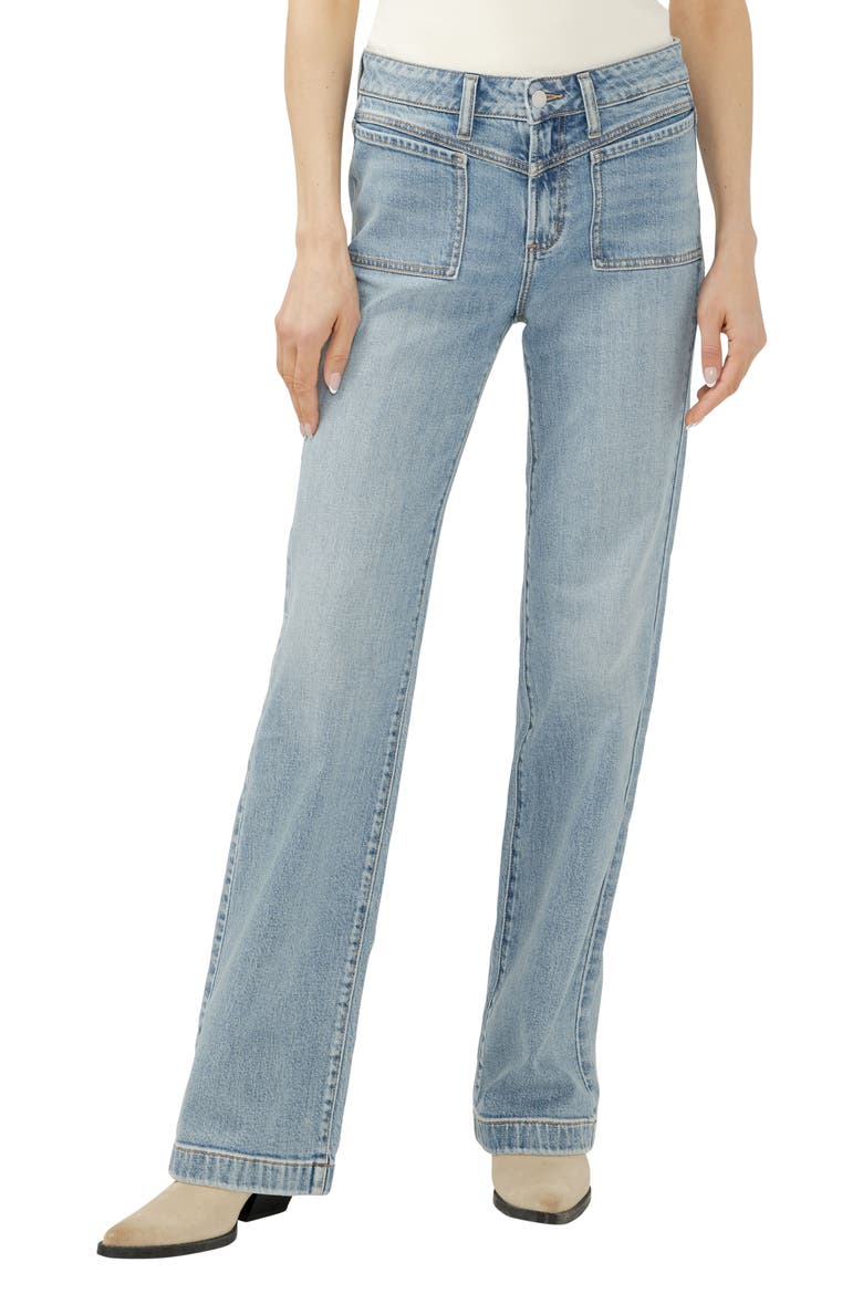Avery Patch Pocket Wide Leg Trouser Jeans, Main, color, WANDERLUST
