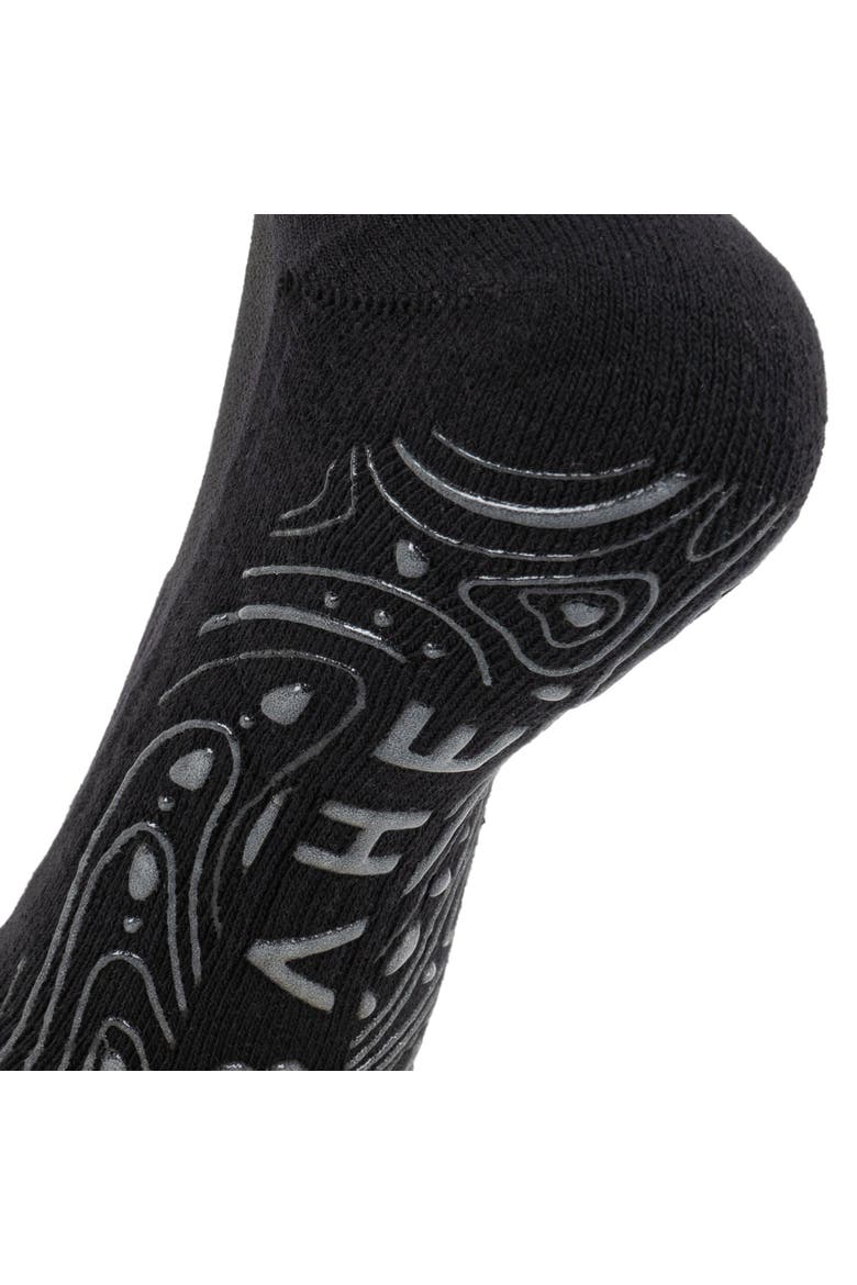 Studio Grippy Ankle Socks, Alternate, color, Anthracite