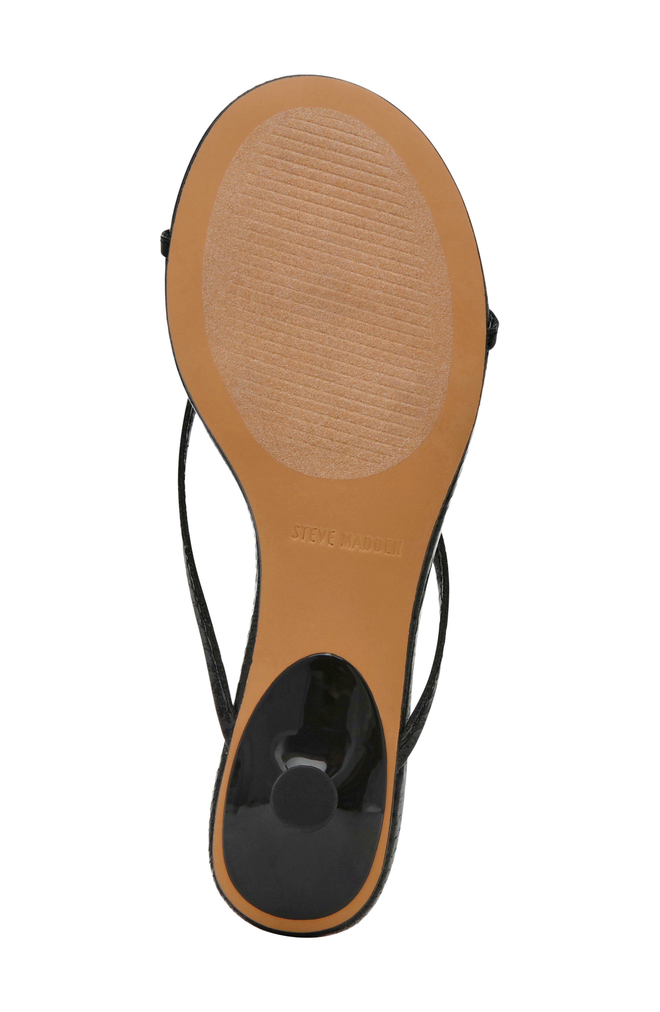 Steve Madden Terry Kitten Heel Flip Flop, Alternate, color, Black Snake