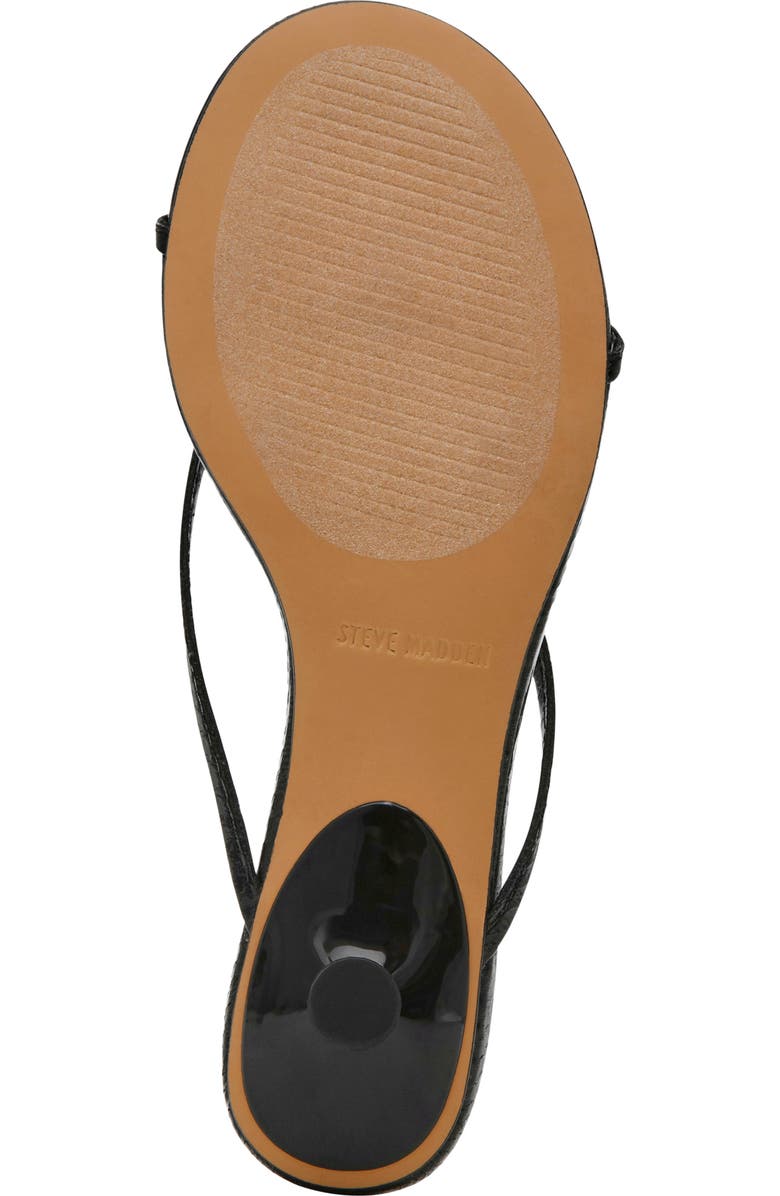 Steve Madden Terry Kitten Heel Flip Flop, Alternate, color, Black Snake
