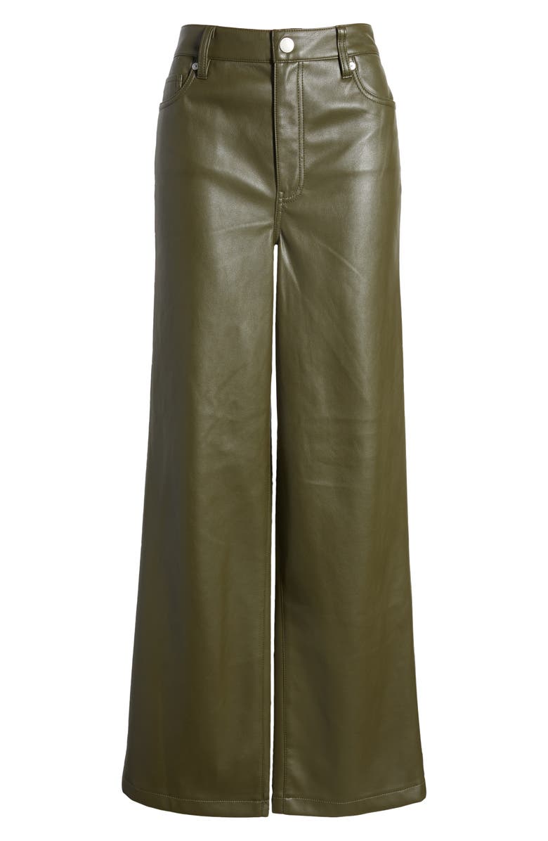 BLANKNYC Franklin High Waist Faux Leather Wide Leg Pants, Alternate, color, Sign Up