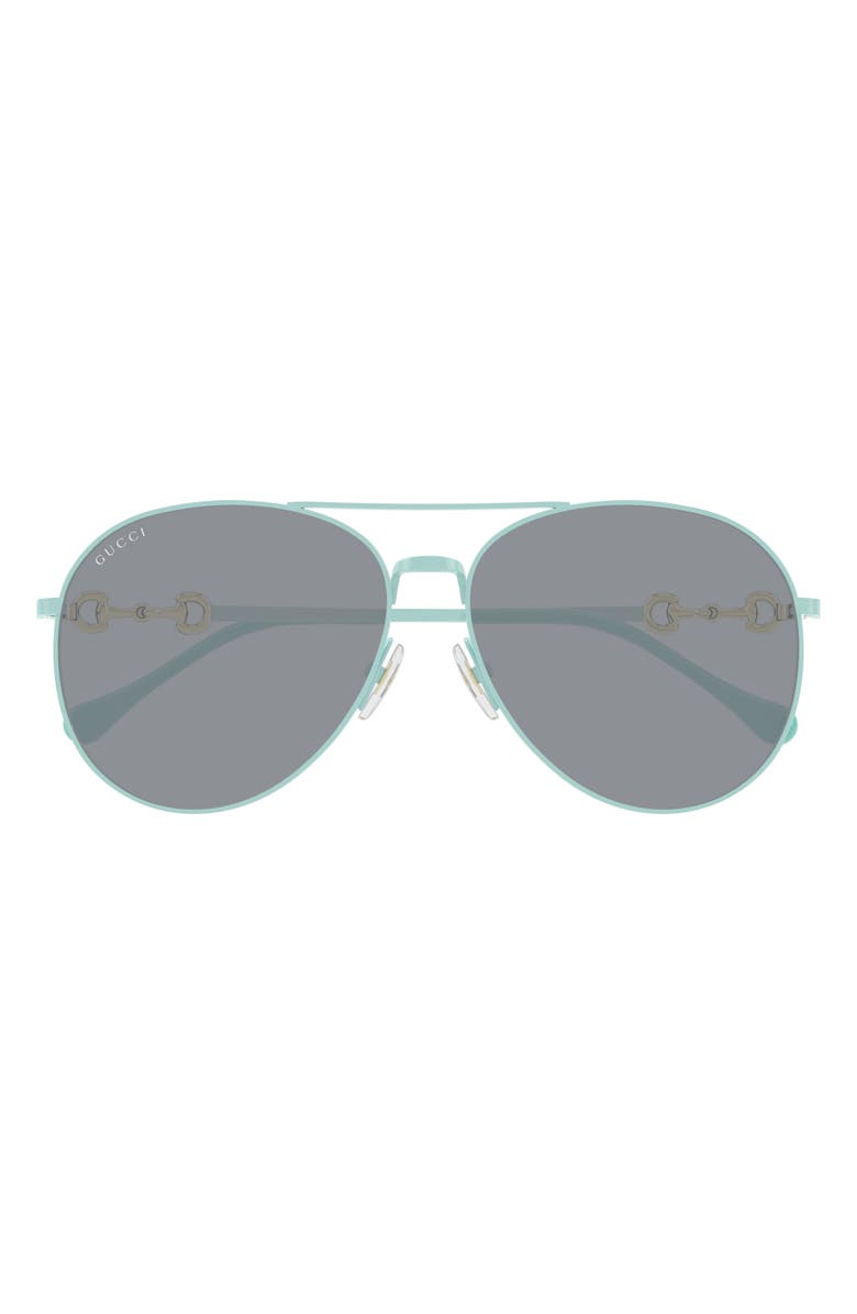 Gucci 60mm Pilot Sunglasses, Main, color, 