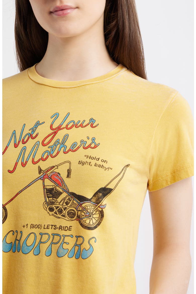 Not Your Mother's Choppers Graphic T-Shirt, Alternate, color, YELLOW HONEY