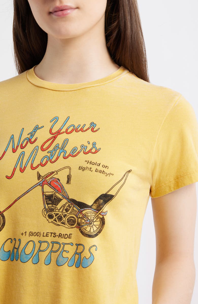 Daydreamer Not Your Mother's Choppers Graphic T-Shirt, Alternate, color, Yellow Honey