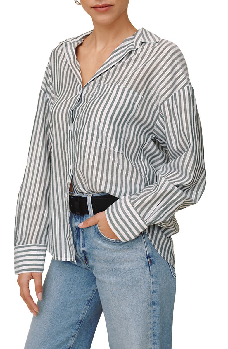 Bella Dahl Oversize Pocket Shirt, Alternate, color,