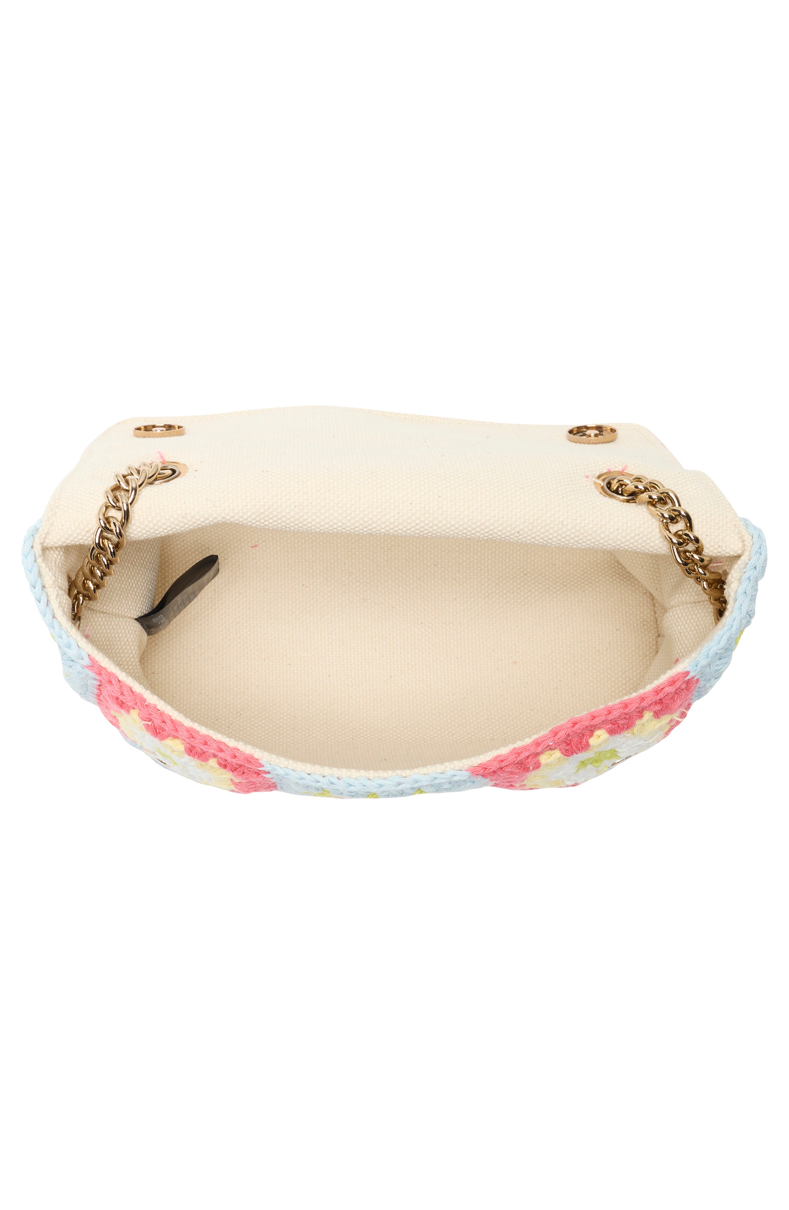 Kurt Geiger London Medium Kensington Crochet Shoulder Bag, Alternate, color, Open Pink