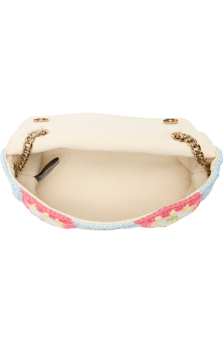 Kurt Geiger London Medium Kensington Crochet Shoulder Bag, Alternate, color, Open Pink