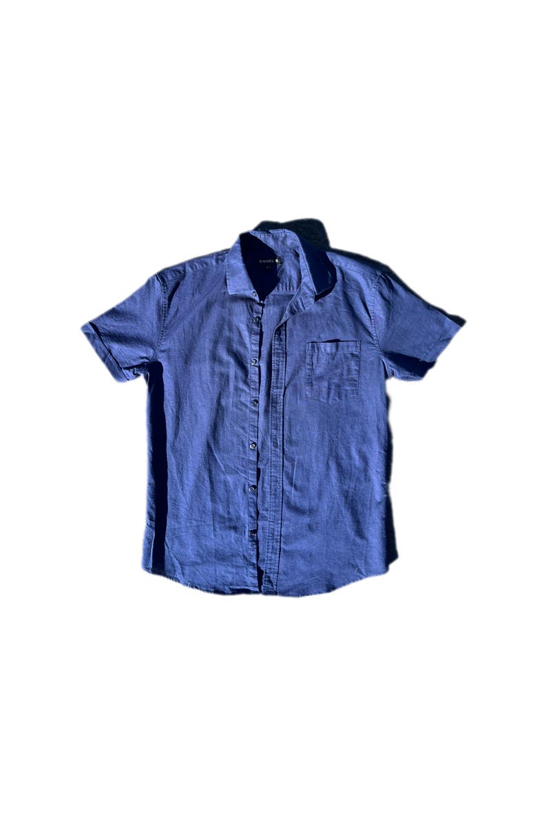 Ledger & Ford Ojai Linen Shirt, Alternate, color, Navy