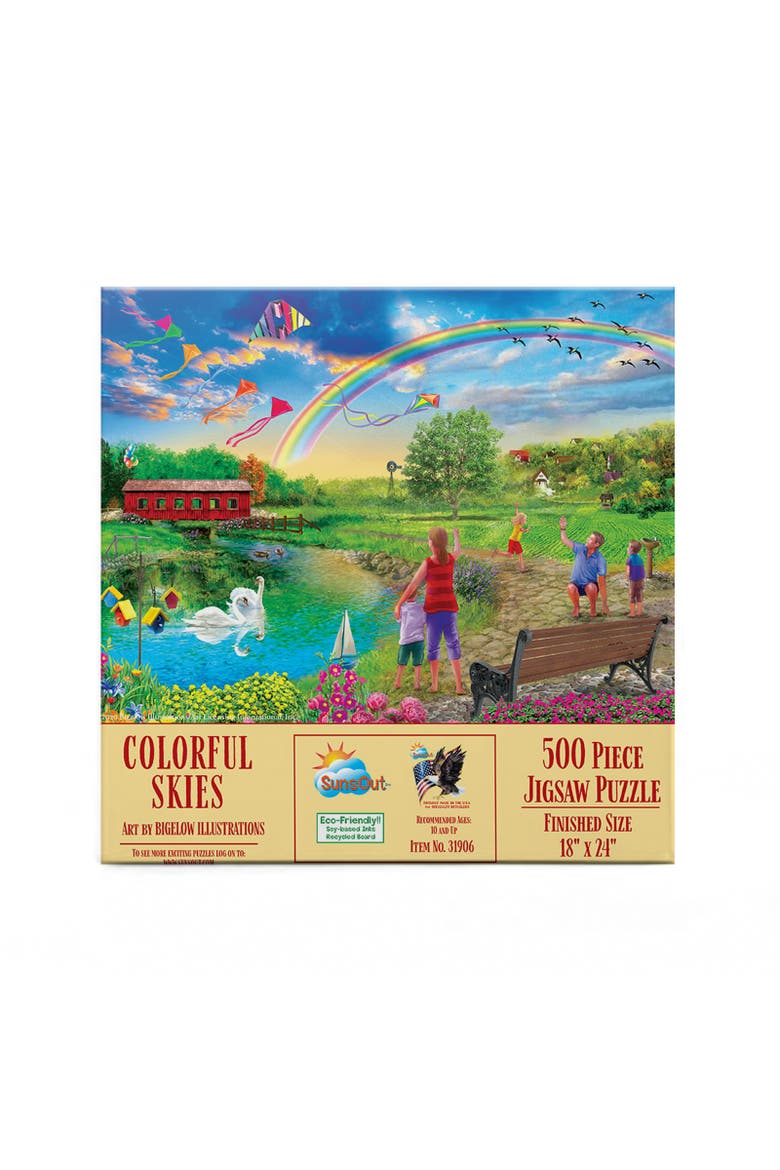 Colorful Skies 500 piece Jigsaw Puzzle for Adults, Alternate, color, Multicolor
