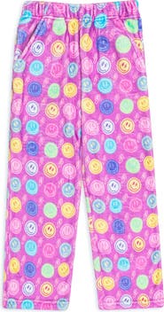 Preppy Goose Plush Smiley Faces loungewear pant