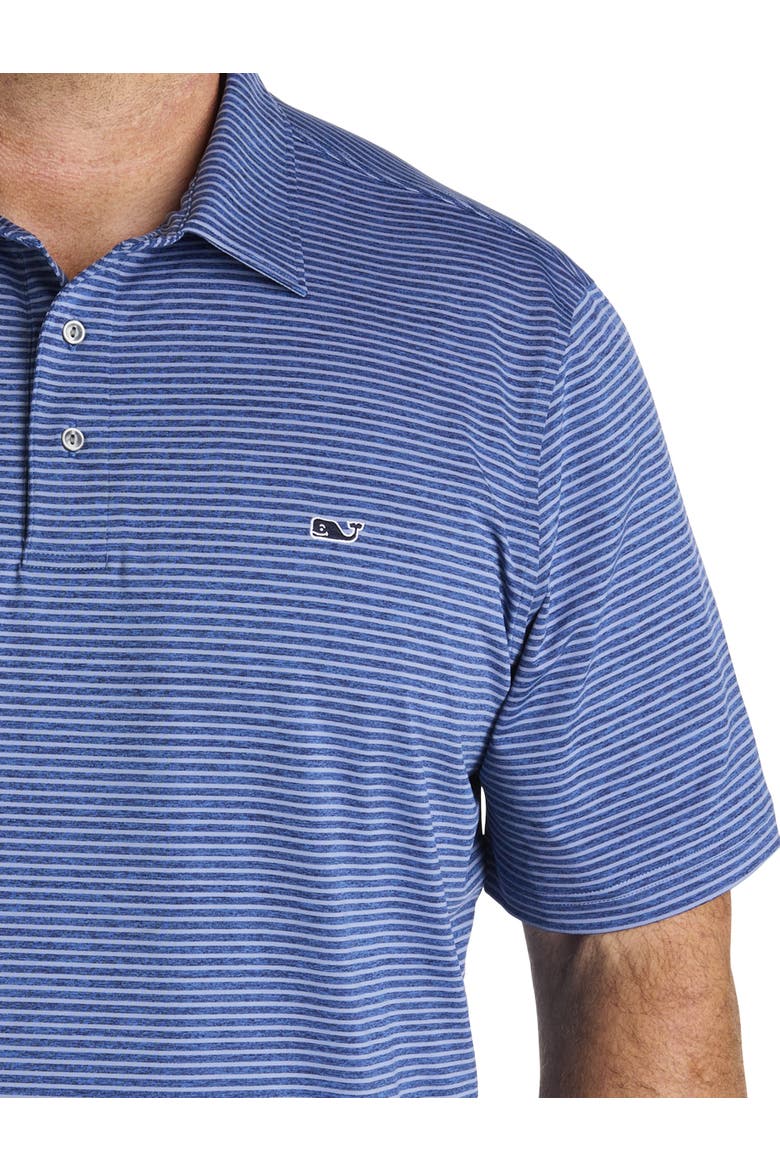 Big & Tall Striped Sankaty Performance Polo Shirt, Alternate, color, GRAY PINE DEEP BAY