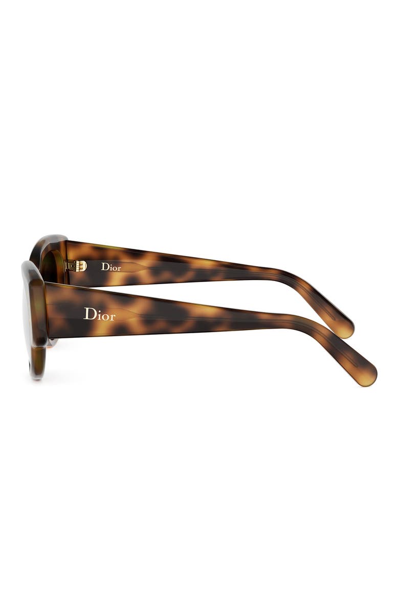 'DiorLuckyCharms B1I 53mm Butterfly Sunglasses, Alternate, color, BLONDE HAVANA / GRADIENT SMOKE