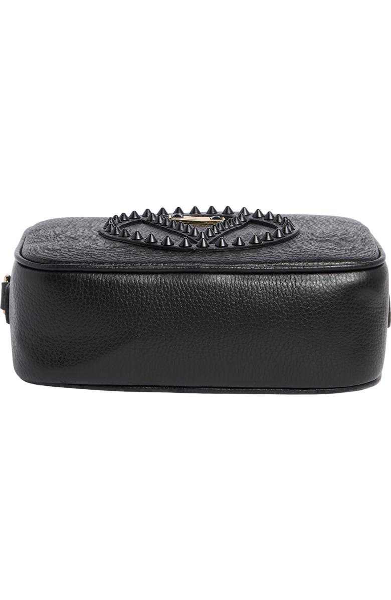 VALENTINO BY MARIO VALENTINO Mia Rockstud Leather Camera Bag, Alternate, color, Black