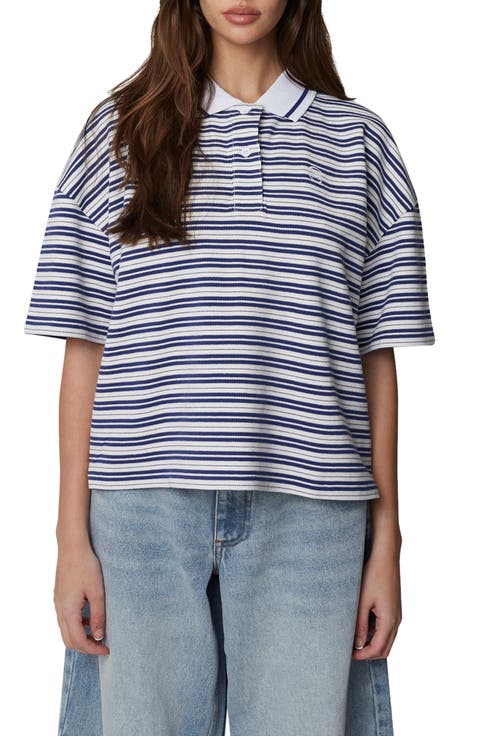 Short Sleeve Striped Polo