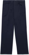 Fortela Cotton Gabardine Trousers with Pleats