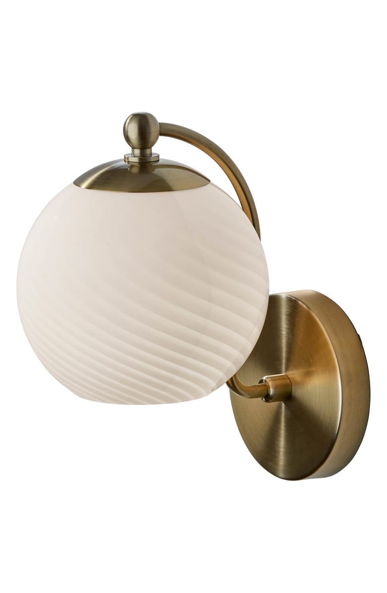 ADESSO LIGHTING Swirl Wall Light, Main, color, Antique Brass