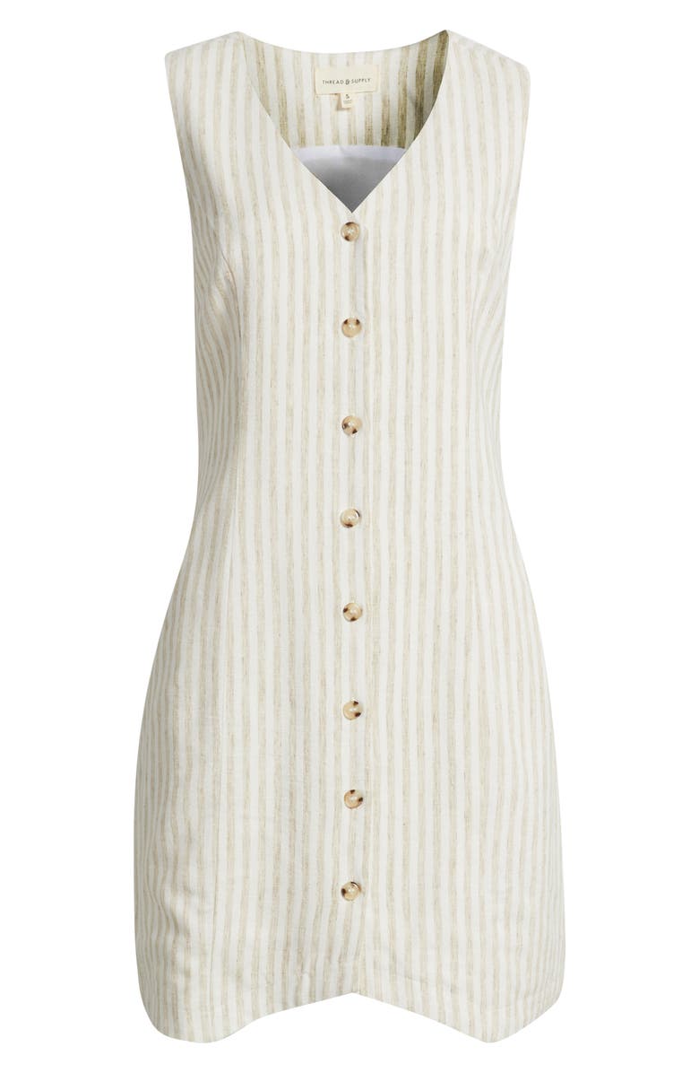 Thread & Supply Christine Sleeveless Dress, Alternate, color, Natural White