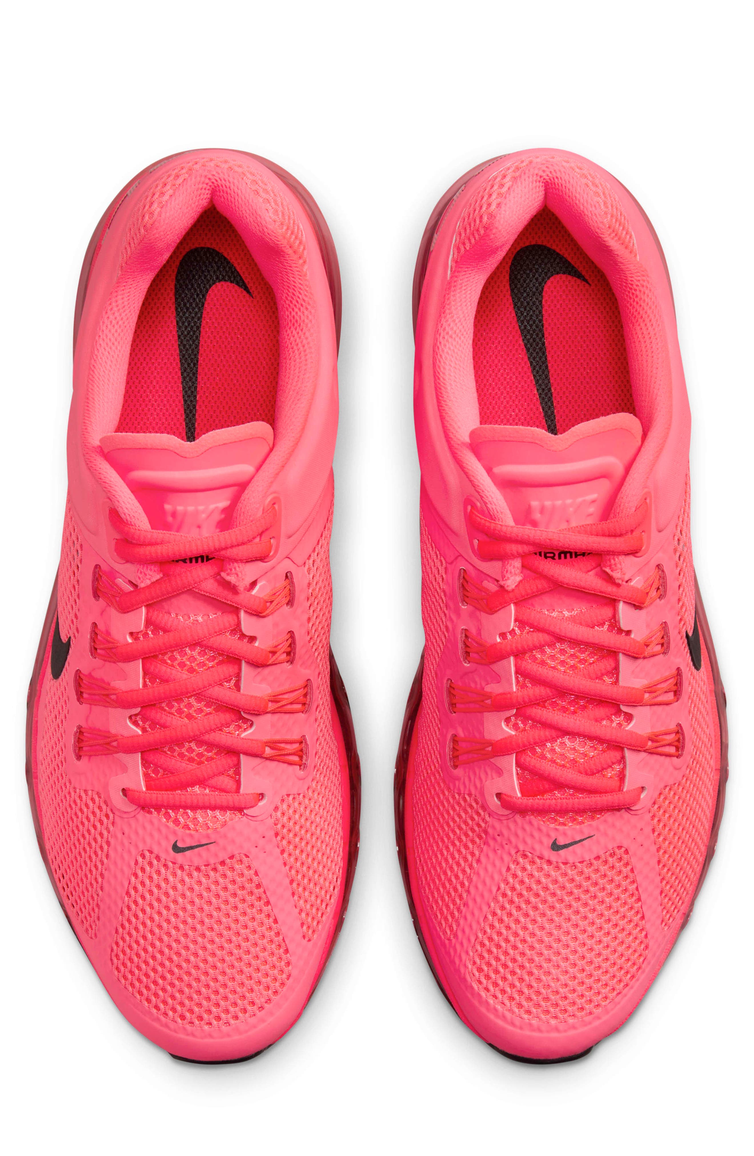 Air Max 2013 Sneaker, Alternate, color, HOT PUNCH/ CRIMSON/ BLACK