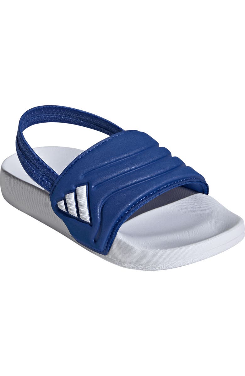 adidas Kids' Adilette Estrap 2.0 Slide Sandal, Main, color, Royal Blue/ Footwear White