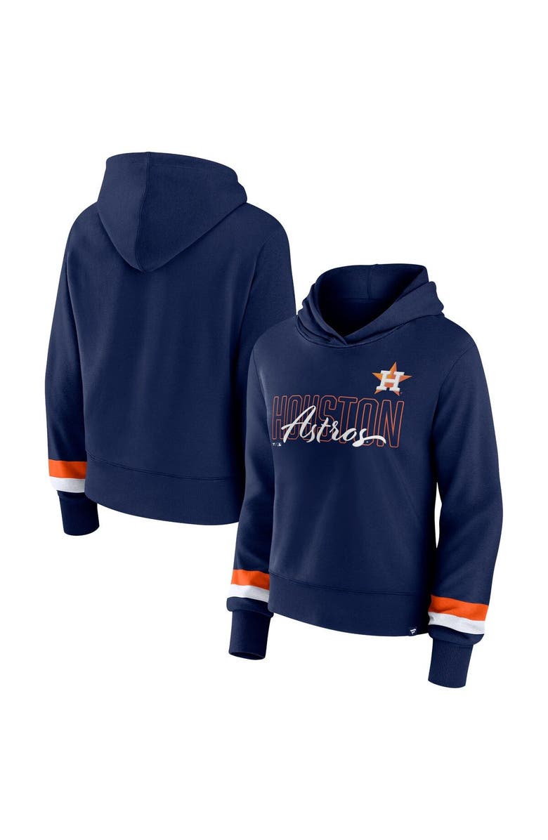 FANATICS Women's Fanatics Branded  Navy Houston Astros Over Under Pullover Hoodie, Main, color, Navy