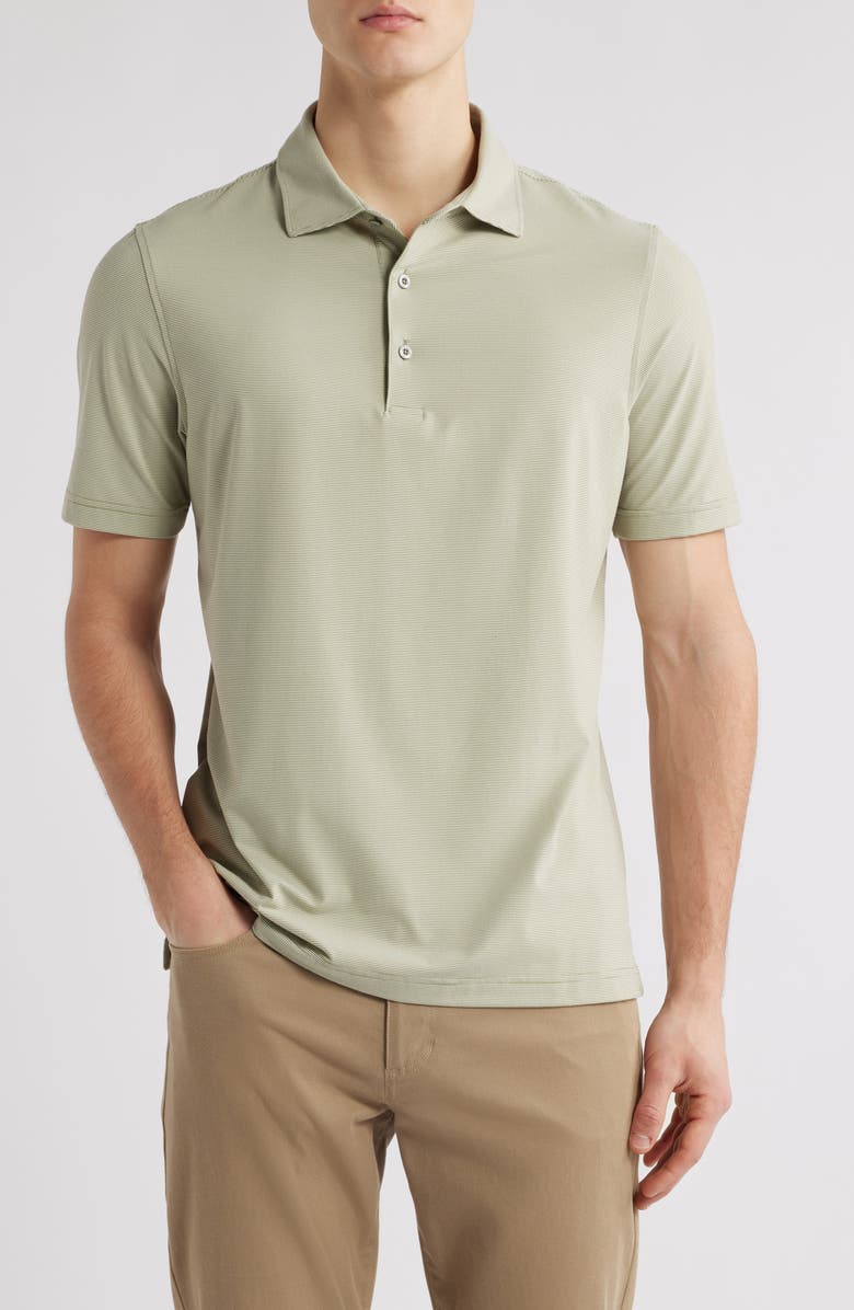 Scott Barber Micro Stripe Performance Polo, Main, color, 