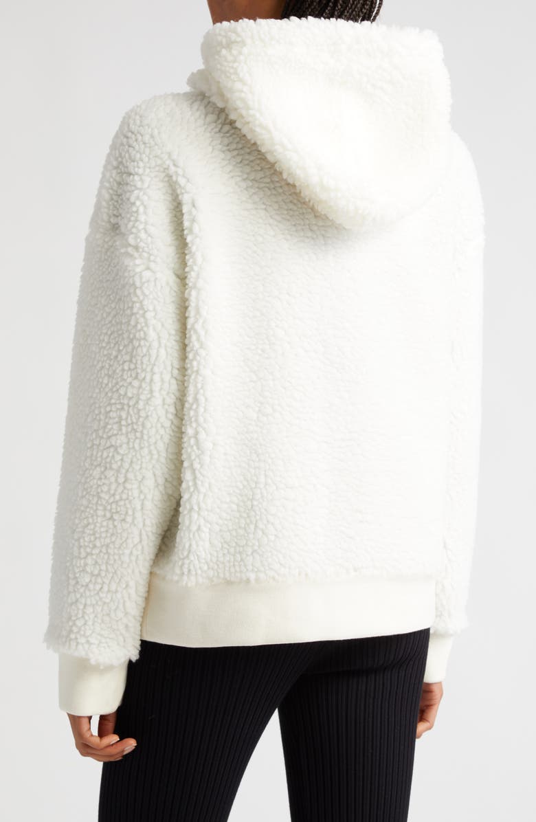 Moncler Teddy Fleece Zip-Up Hoodie, Alternate, color, 