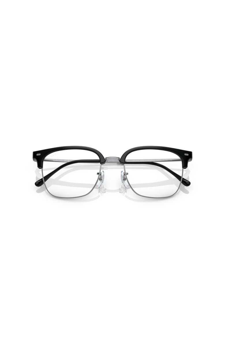Ray-Ban 51mm Square optical glasses, Alternate, color, Black